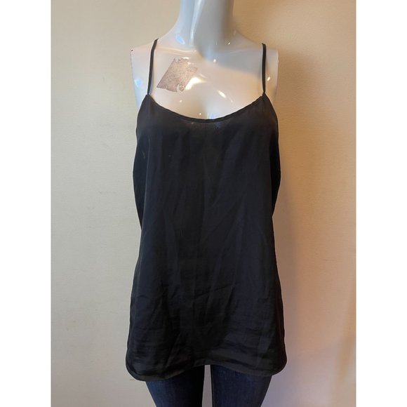 J. Crew Women Cami Tank Top Racerback Adjustable Strap 58877SP16 Black Size 8 - Picture 2 of 7